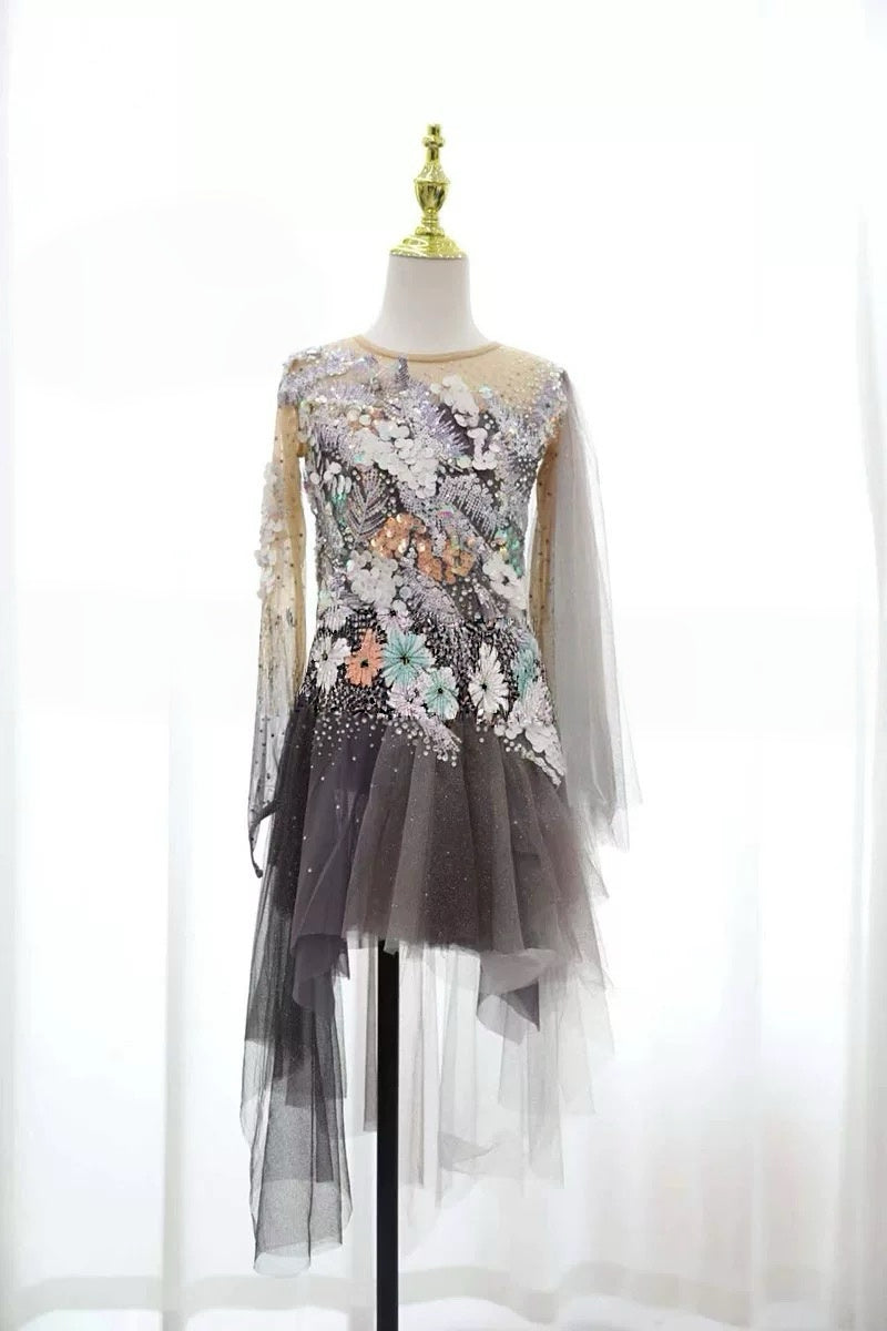 Custom-made figure skating dress